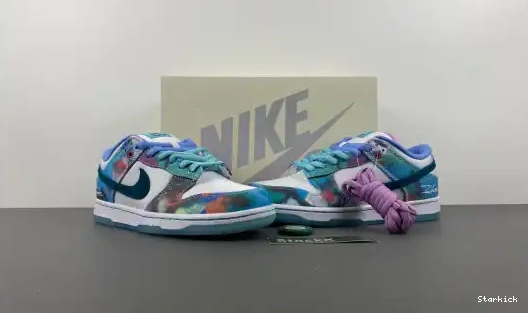 Aqua Bleached Nike Dunk Futura Laboratories SB Low 0617